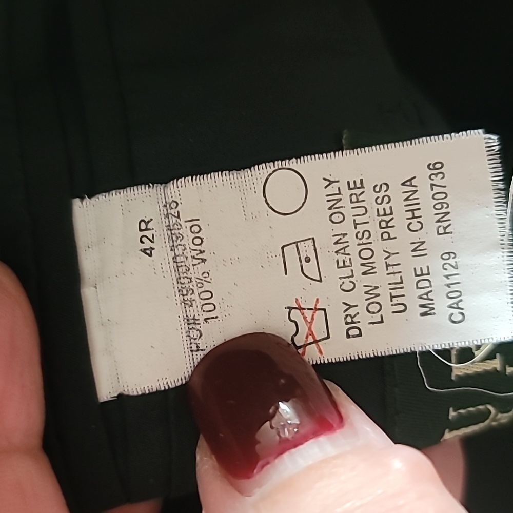 Lauren Ralph Lauren Black100% Wool Men's Suit - Picture 9 of 11